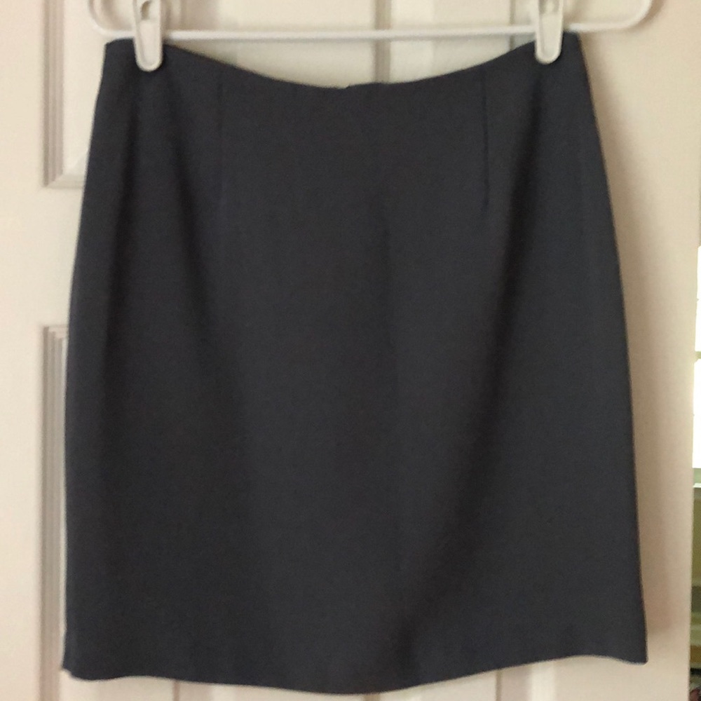Gray pencil mini-skirt